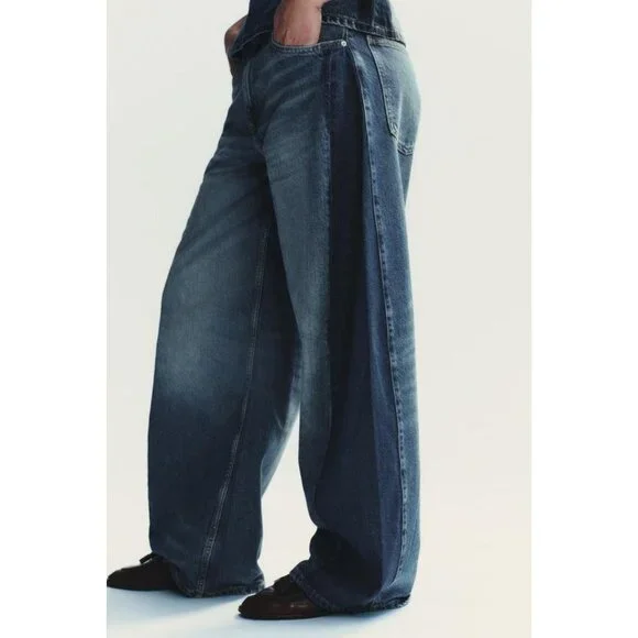 ZARA TRF OVERSIZE BALLOON HIGH-WAIST JEANS - Picture 5 of 9